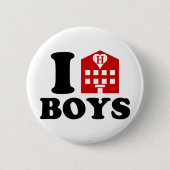 I Love Hotel Boys Ronde Button 5,7 Cm (Voorkant)