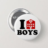 I Love Hotel Boys Ronde Button 5,7 Cm (Voorkant /achterkant)