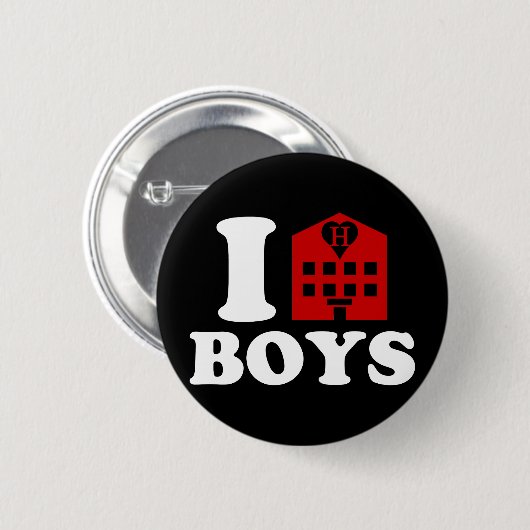 I Love Hotel Boys Ronde Button 5,7 Cm (Voorkant /achterkant)
