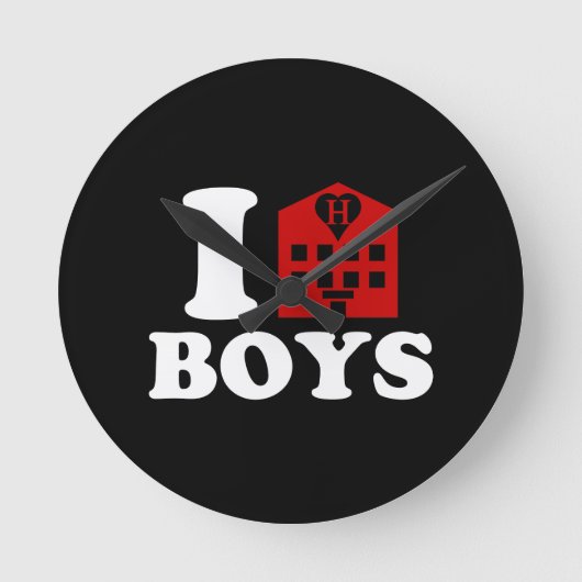 I Love Hotel Boys Ronde Klok (Voorkant)