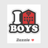 I Love Hotel Boys Sticker (Vel)