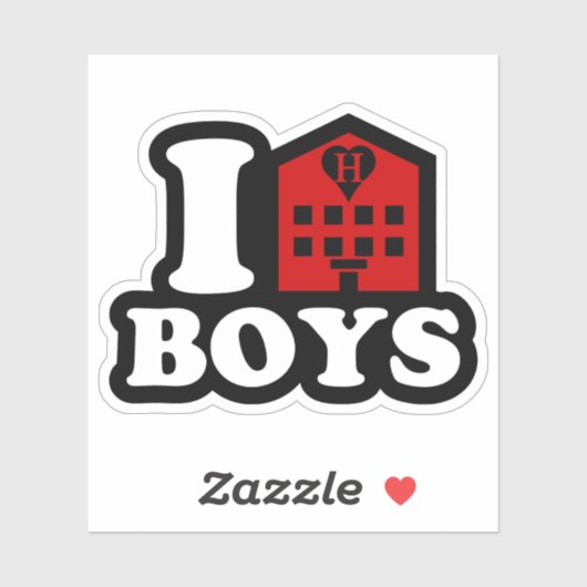 I Love Hotel Boys Sticker (Vel)