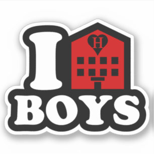 I Love Hotel Boys Sticker