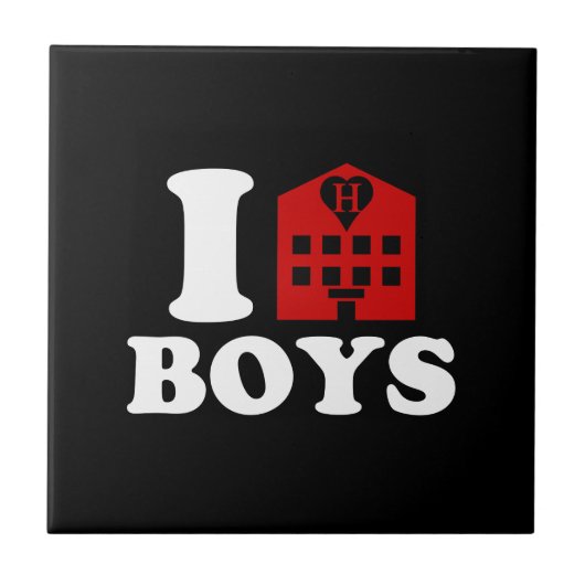 I Love Hotel Boys Tegeltje (Voorkant)
