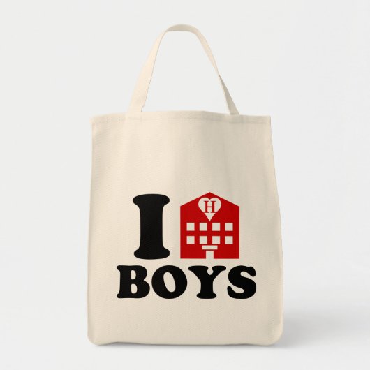I Love Hotel Boys Tote Bag (Voorkant)