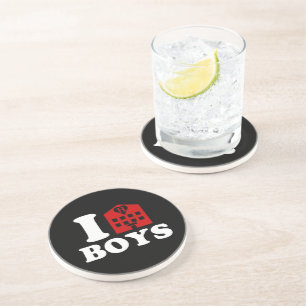 I Love Hotel Boys Zandsteen Onderzetter
