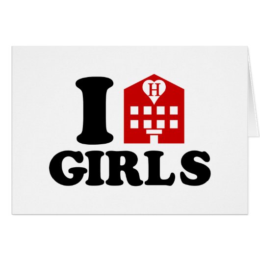 I Love Hotel Girls (Voorkant Horizontaal)