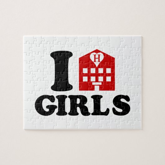 I Love Hotel Girls Legpuzzel (Horizontaal)