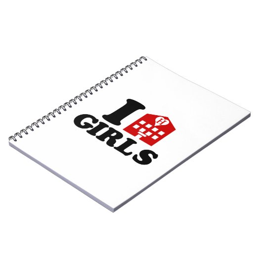 I Love Hotel Girls Notitieboek (Linkerzijde)