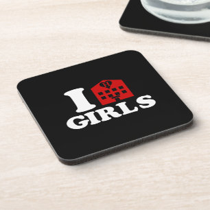 I Love Hotel Girls Onderzetter