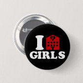 I Love Hotel Girls Ronde Button 5,7 Cm (Voorkant /achterkant)