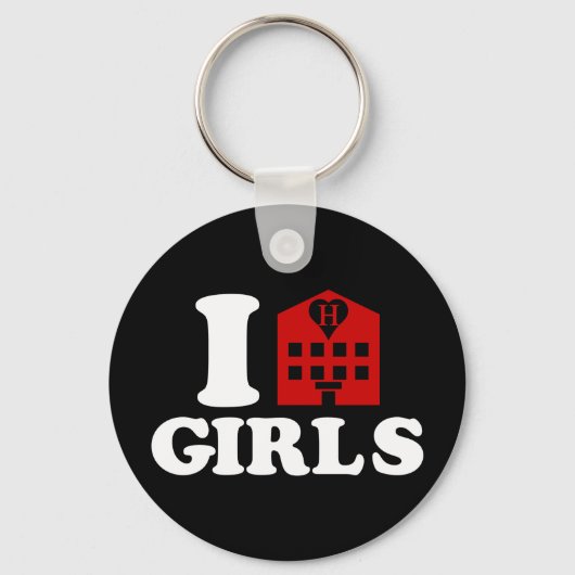 I Love Hotel Girls Sleutelhanger (Voorkant)