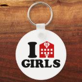 I Love Hotel Girls Sleutelhanger (Voorkant)