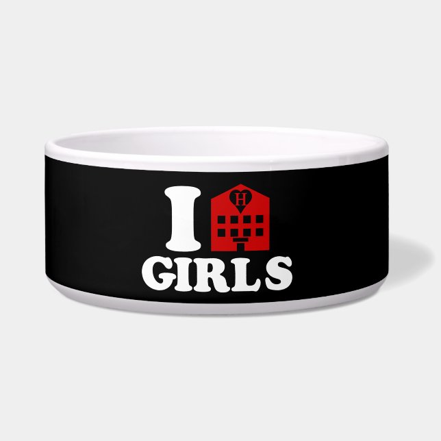 I Love Hotel Girls Voerbakje (Voorkant)