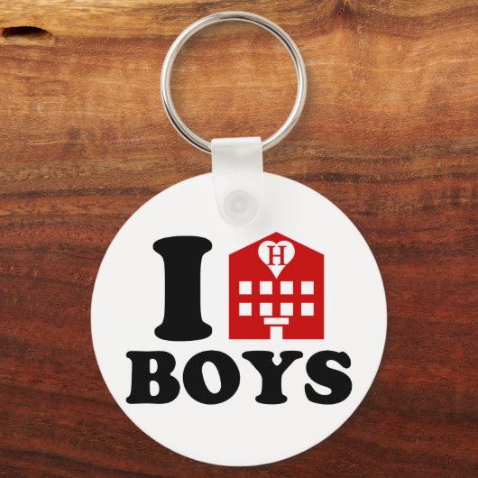 I Love Hotel Jongens Sleutelhanger (Voorkant)