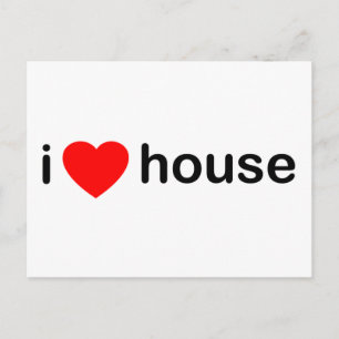 I Love House Briefkaart