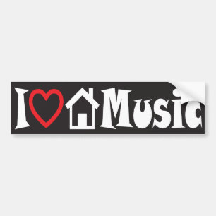 I Love House Music Bumpersticker