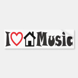 I Love House Music Bumpersticker