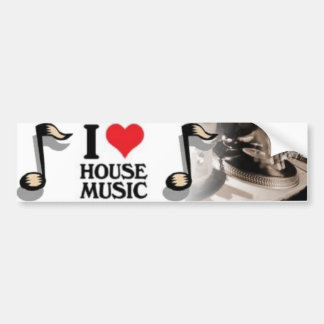 I Love House Music Bumpersticker