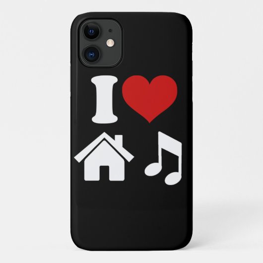 I Love House Music Case-Mate iPhone Case (Achterkant)