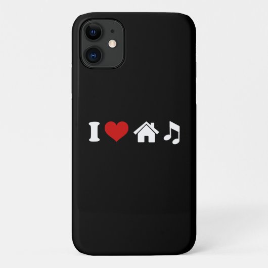 I Love House Music Case-Mate iPhone Case (Achterkant)