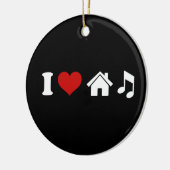I Love House Music Keramisch Ornament (Links)
