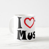 I Love House Music Koffiemok (Voorkant links)