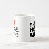 I Love House Music Koffiemok (Center)