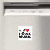 I Love House Music Magneet (Insitu (Vaatwasser))