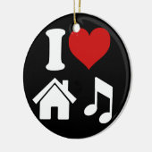 I Love House Music Ornament | Ibiza Danspartij (Links)