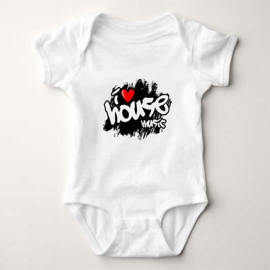 I Love House Music Romper (Voorkant)