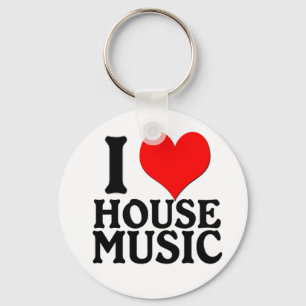 I Love House Music Sleutelhanger
