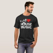 I Love House Music T-shirt (Voorkant volledig)