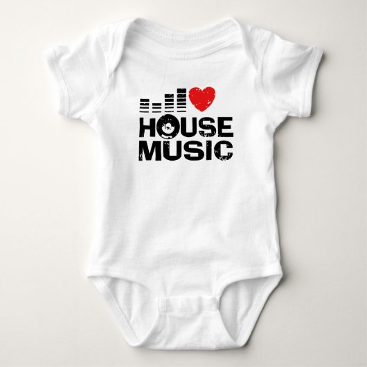 I Love House Music T-shirt (Voorkant)
