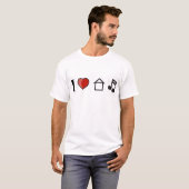 I Love House Music T-shirt (Voorkant volledig)