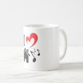 I Love House Music-Valentijnsdag Koffiemok (Voorkant rechts)