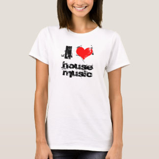i love house muziektop t-shirt