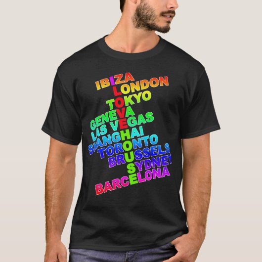 I Love House Worldwide T-shirt (Voorkant)