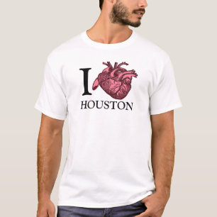 I Love Houston anatomically Correct hart t-shirt