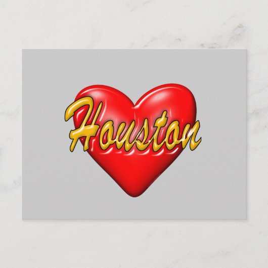 I Love Houston Briefkaart (Voorkant)