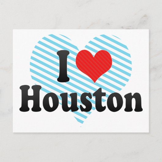 I Love Houston Briefkaart (Voorkant)