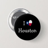 I Love Houston Button (Voorkant /achterkant)