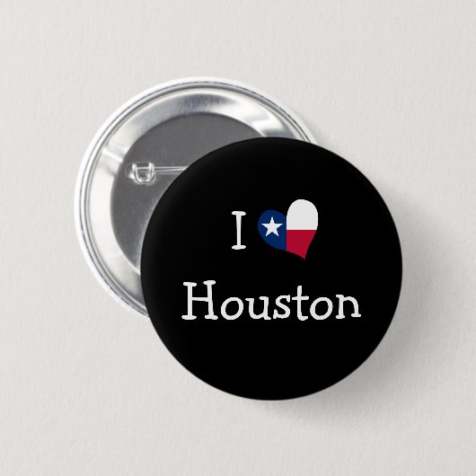 I Love Houston Button (Voorkant /achterkant)