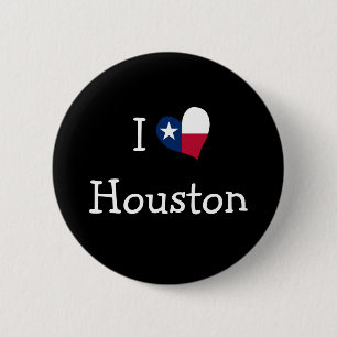I Love Houston Button