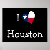 I Love Houston Poster (Voorkant)