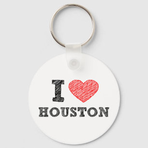 I Love Houston Sleutelhanger