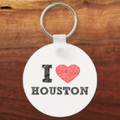 I Love Houston Sleutelhanger (Voorkant)