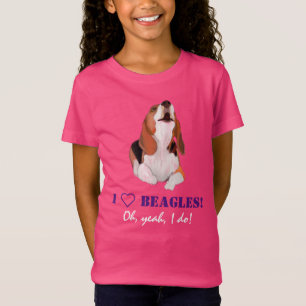 I Love Howling Beagles T-Shirt personaliseren