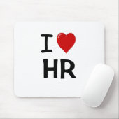 I Love HR Gift I Heart Human Resources Quote Muismat (Met muis)