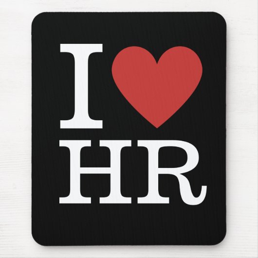 I ❤️ Love HR - HR-afdeling - Muismat (Voorkant)